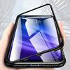 Bakeey 360° Magnetic Adsorption Metal Tempered Glass Flip Protective Case for Xiaomi Mi 8 Lite