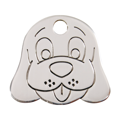 Red Dingo Flat Stainless Steel Dog Tag - Circle – PupLife Dog Supplies