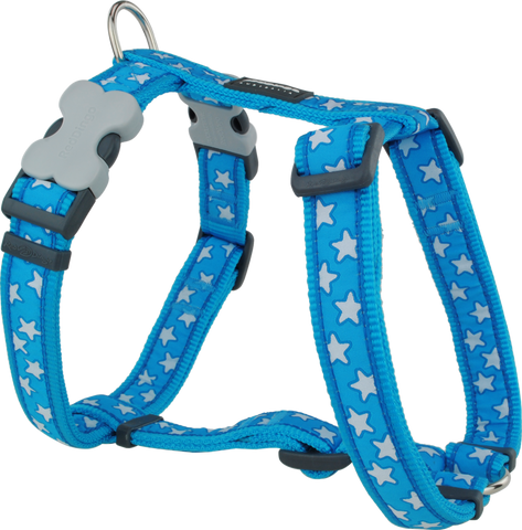 Red Dingo DH-PP-RE-SM Dog Harness Design Red Pawprints Small