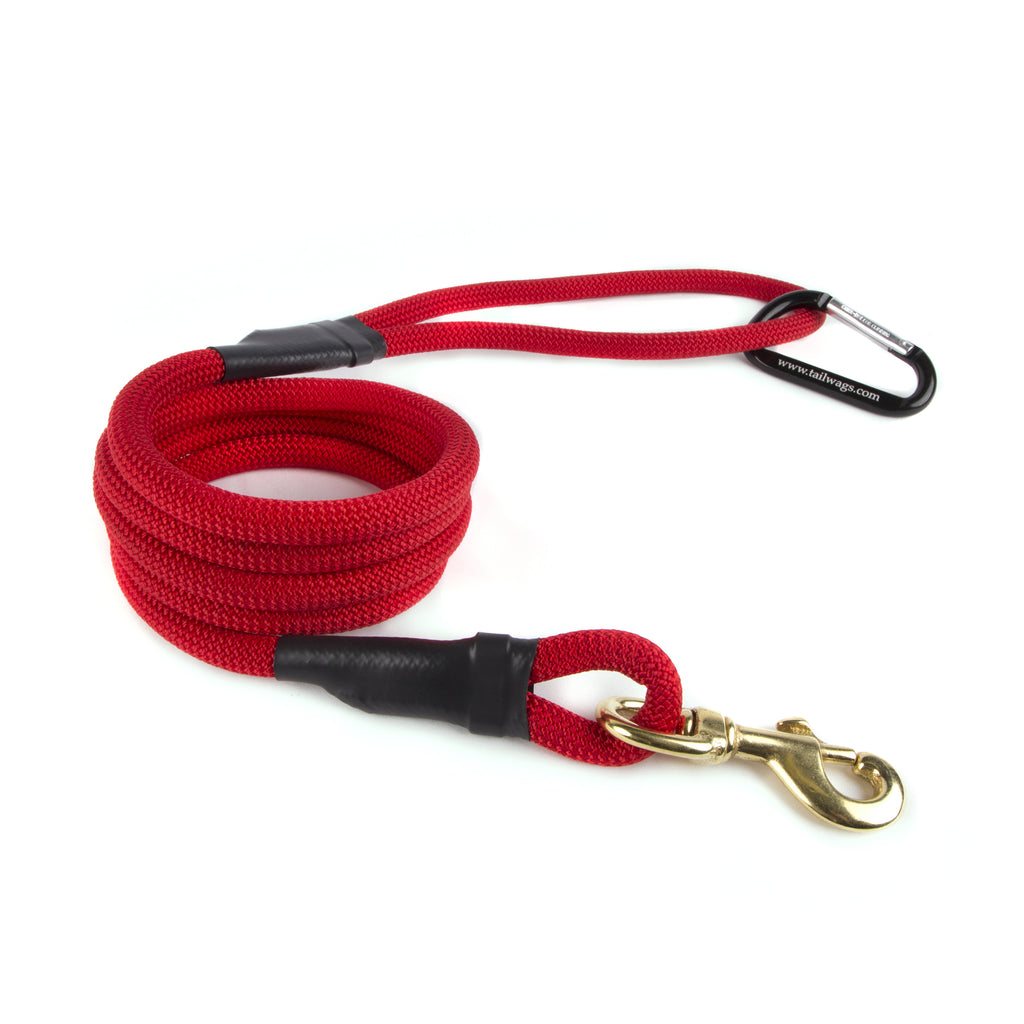 red rope dog lead