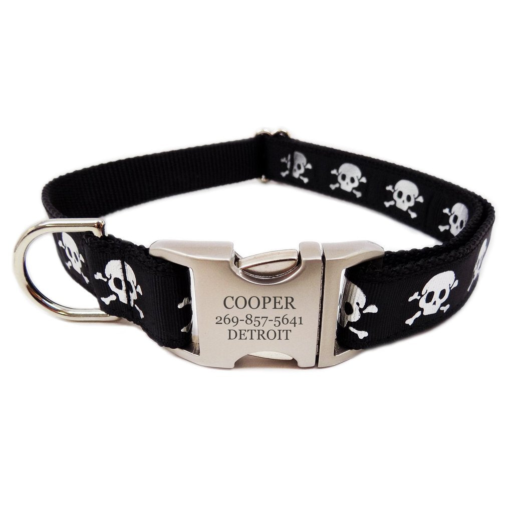 skull dog collars