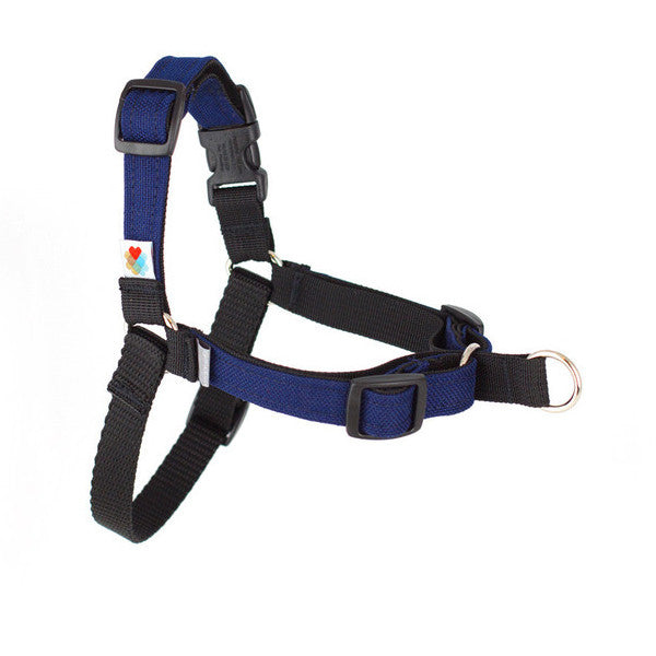 Linden Front-Leash Attachment Dog Harness - Navy | PupLife ...