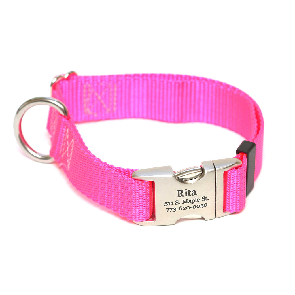 pink nylon webbing