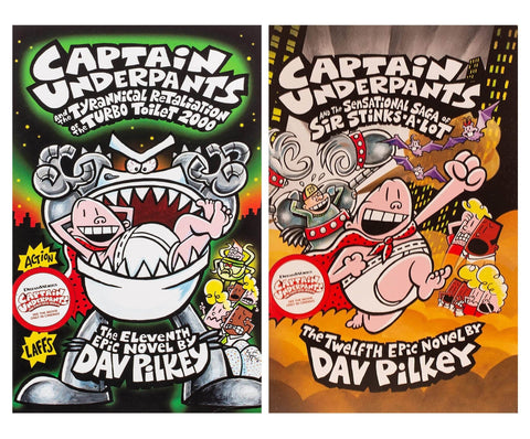 Captain Underpants by Dav Pilkey - 10 Books — Books2Door