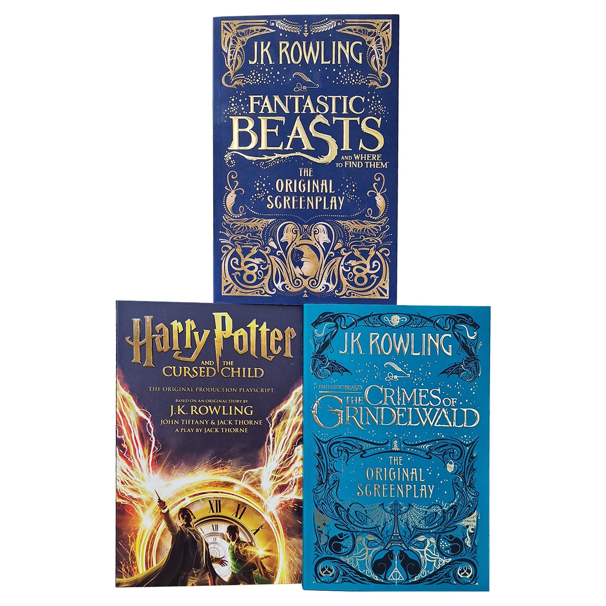 J.K. Rowling 3 Books COllection Set Harry Potter,Fantastic Beasts