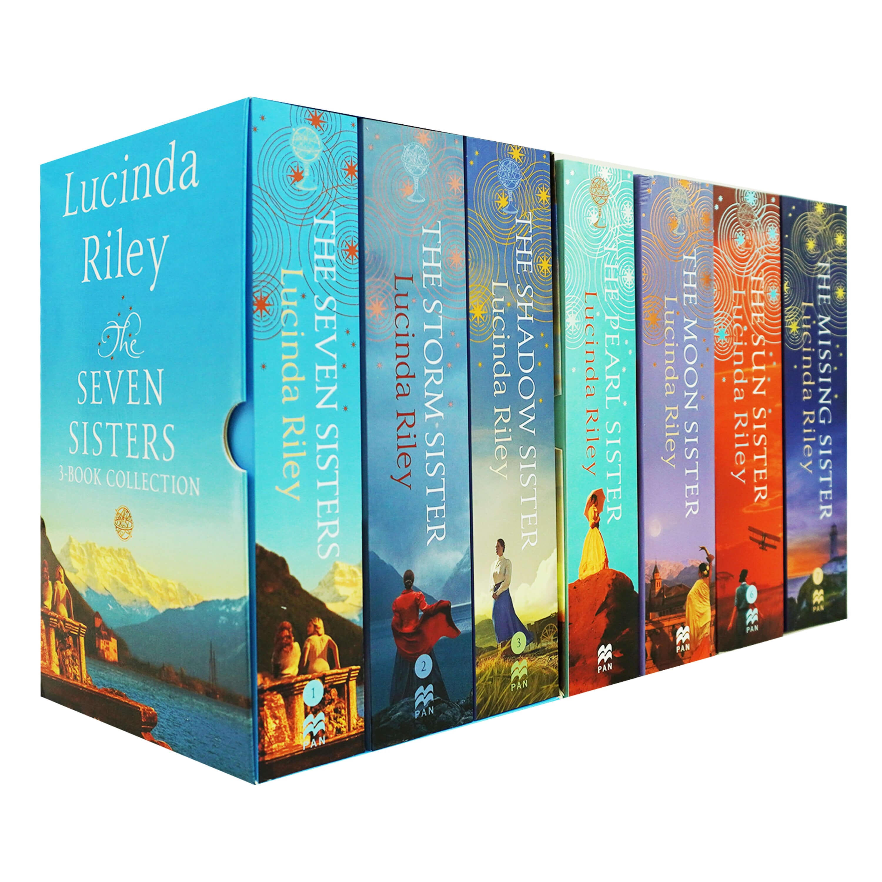  Coffret de collection de livres The Seven Sisters Series 1-3  par Lucinda Riley (Les Sept Sœurs, La Sœur de la Tempête et la Sœur de  l'Ombre) - Lucinda Riley - Livres