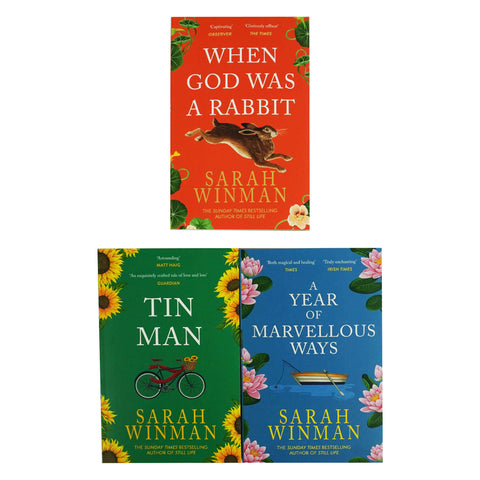 Sarah Winman 3 books: Tin man, when god was a rabbit and a year of marvelous ways