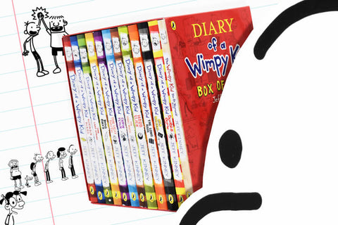 Diary of a Wimpy Kid by Jeff Kinney 12 Books Collection Box Set