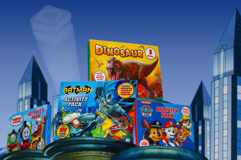 Paw Patrol, Lego Batman and Dinosaurs activity pack