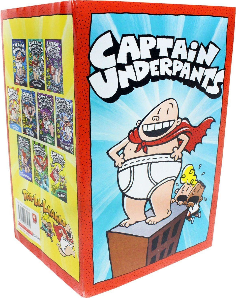 Captain Underpants 10 Book Set Ages 79 Paperback Dav Pilkey