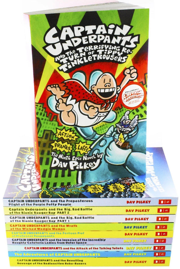 captain underpants 10 book set