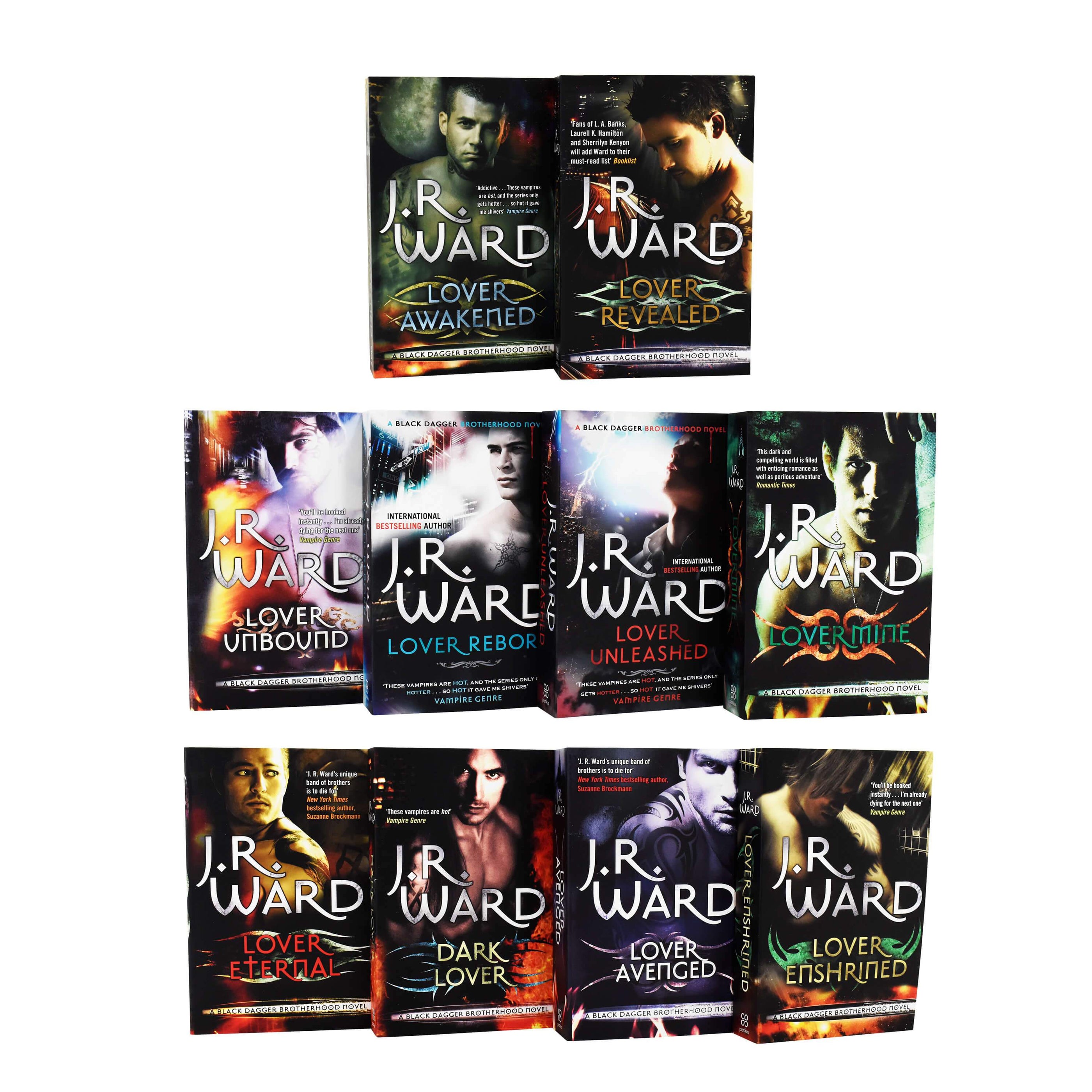 Black Dagger Brotherhood World Series 10 Books Collection Set by J.R. — Books2Door