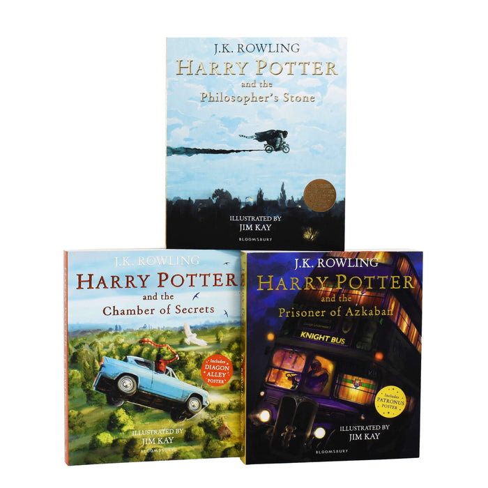 harry potter illustrated books collection pack of 7