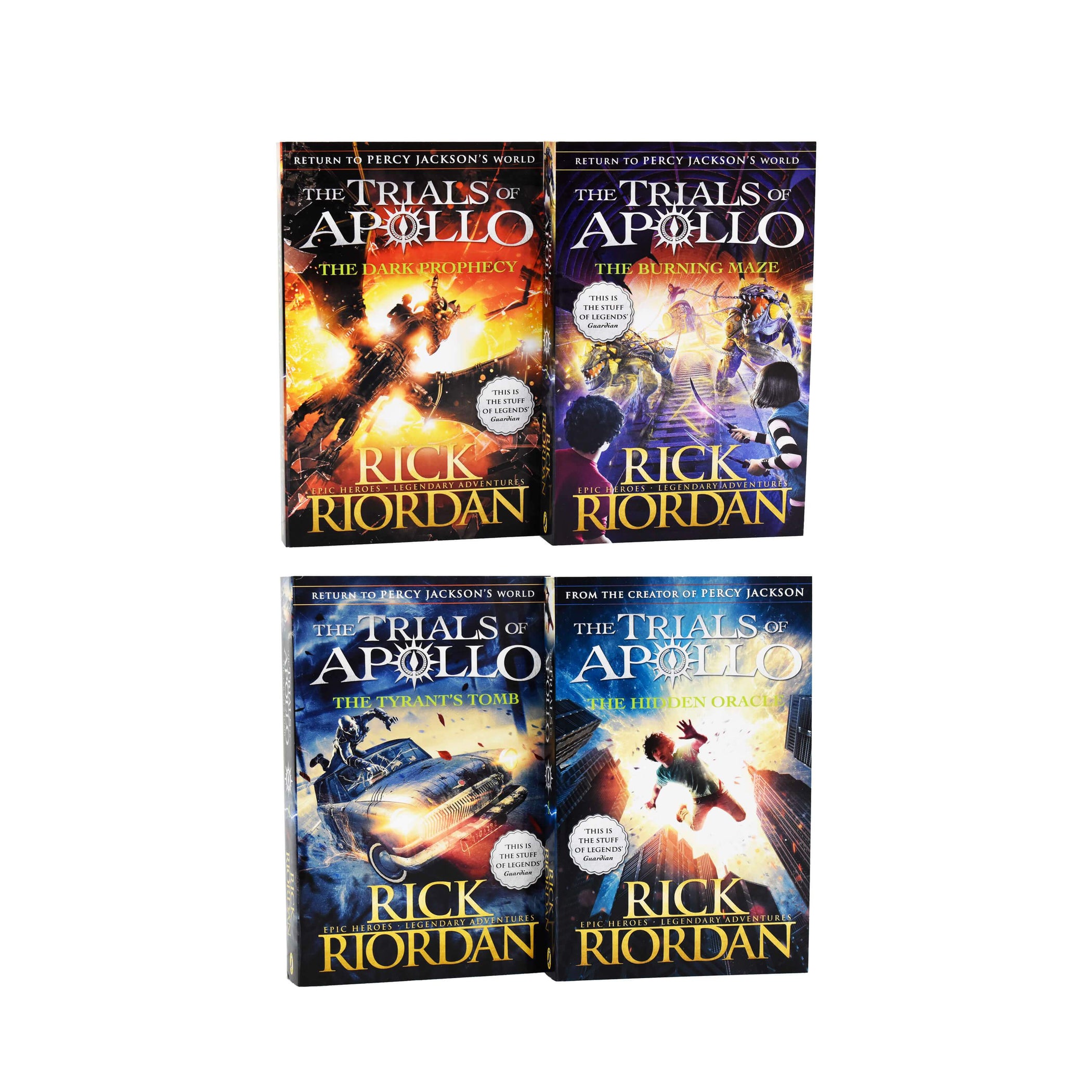 Rick Riordan Trials Of Apollo Collection 4 Books Box Set Ages 9 14 — Books2door 