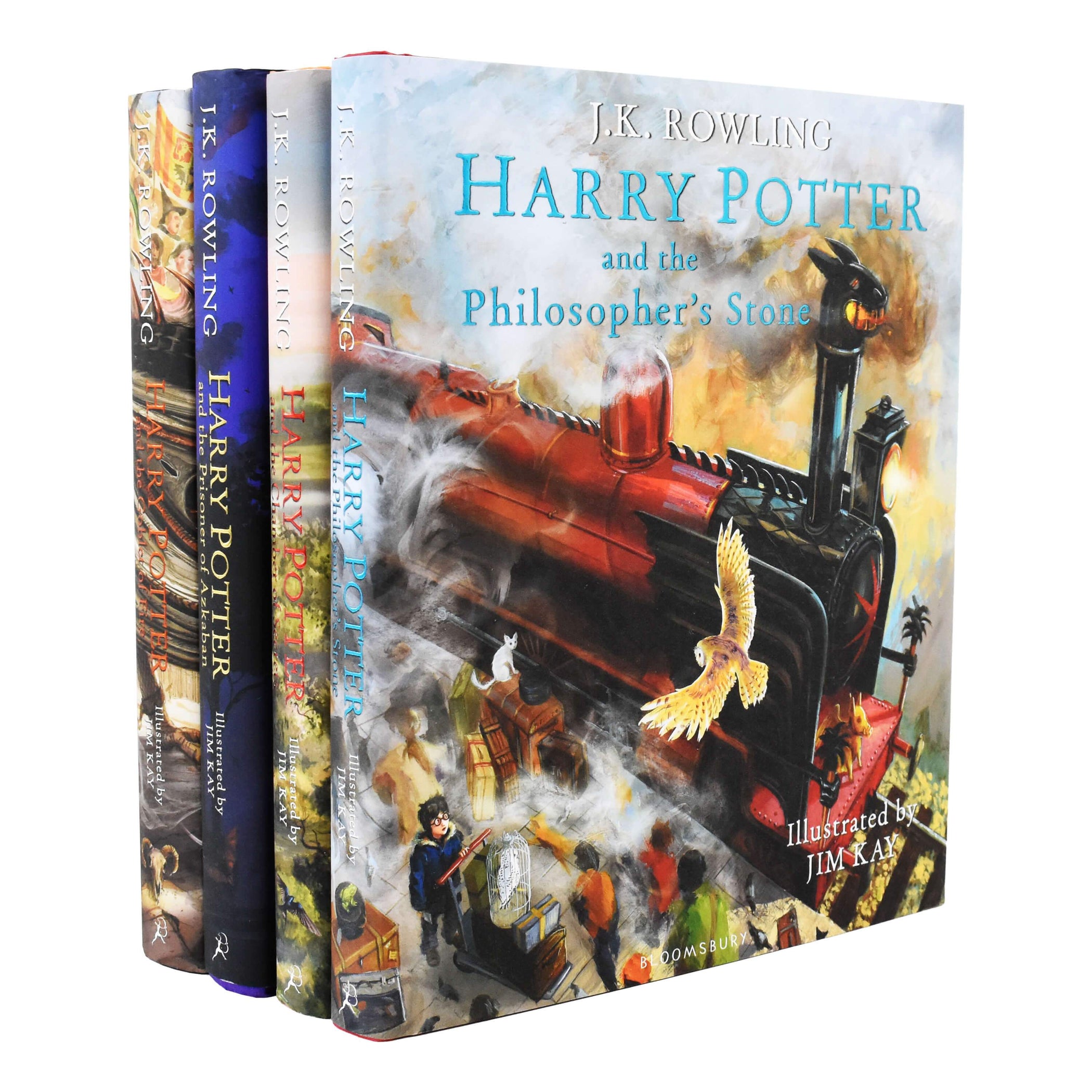 harry potter illustrated books 4 7 box set