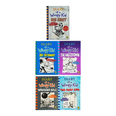 Diary of a Wimpy Kid #6-#10 Pack by Jeff Kinney (Book Pack)