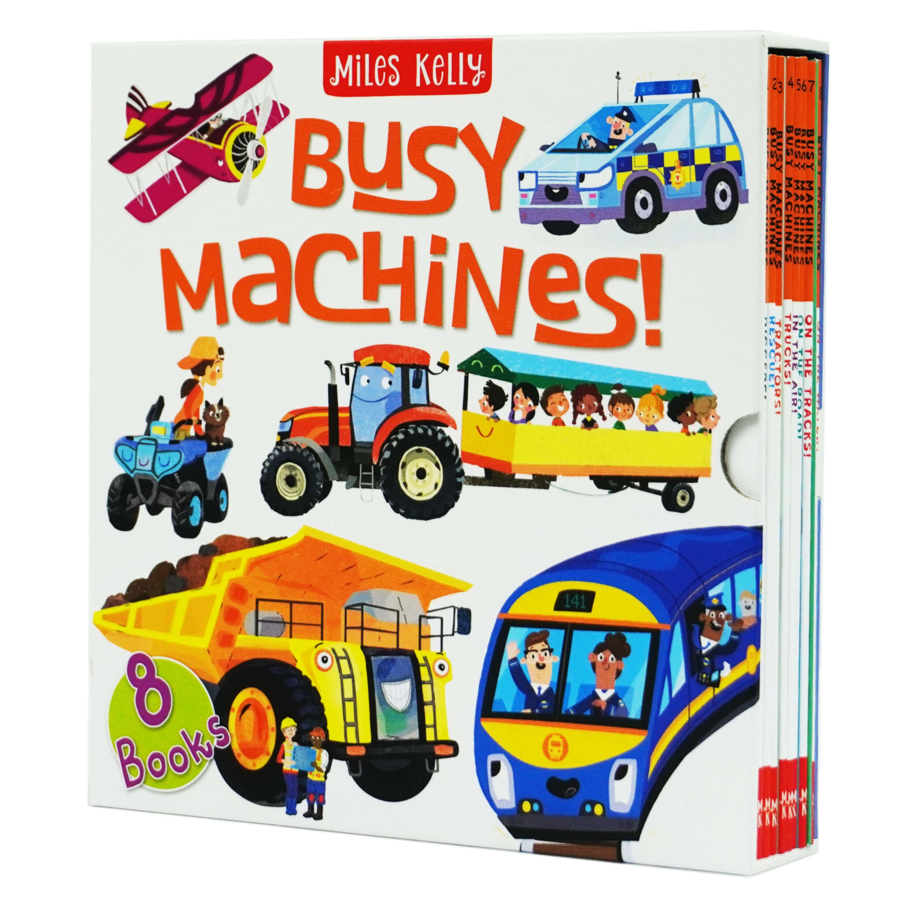 Busy Machines by Miles Kelly 8 Books Collection Box Set - Ages 3+ - Pa —  Books2Door