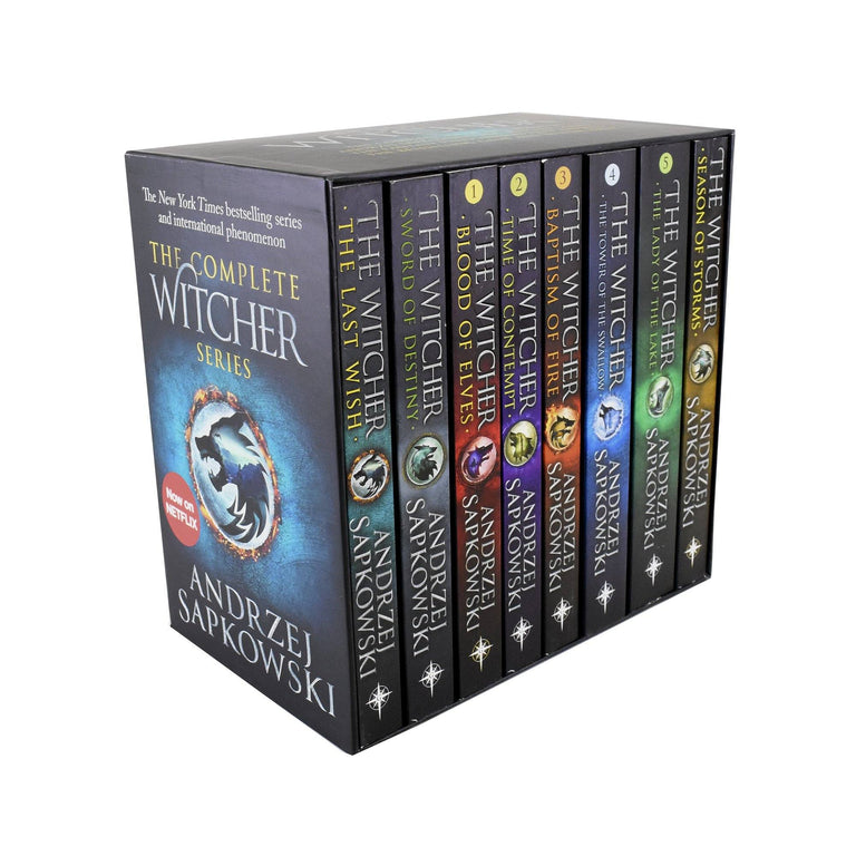 The Witcher Complete Series 8 Books Box Set Collection by Andrzej Sapkowski  - Fiction - Paperback