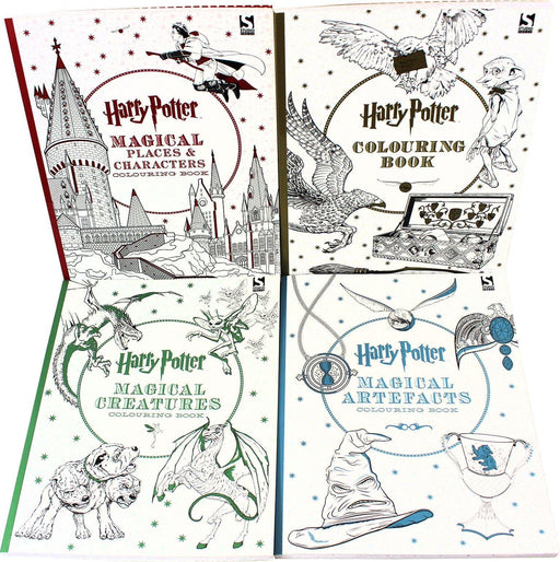 Download Harry Potter 4 Colouring Books Collection Set Paperback Warner Bro Books2door