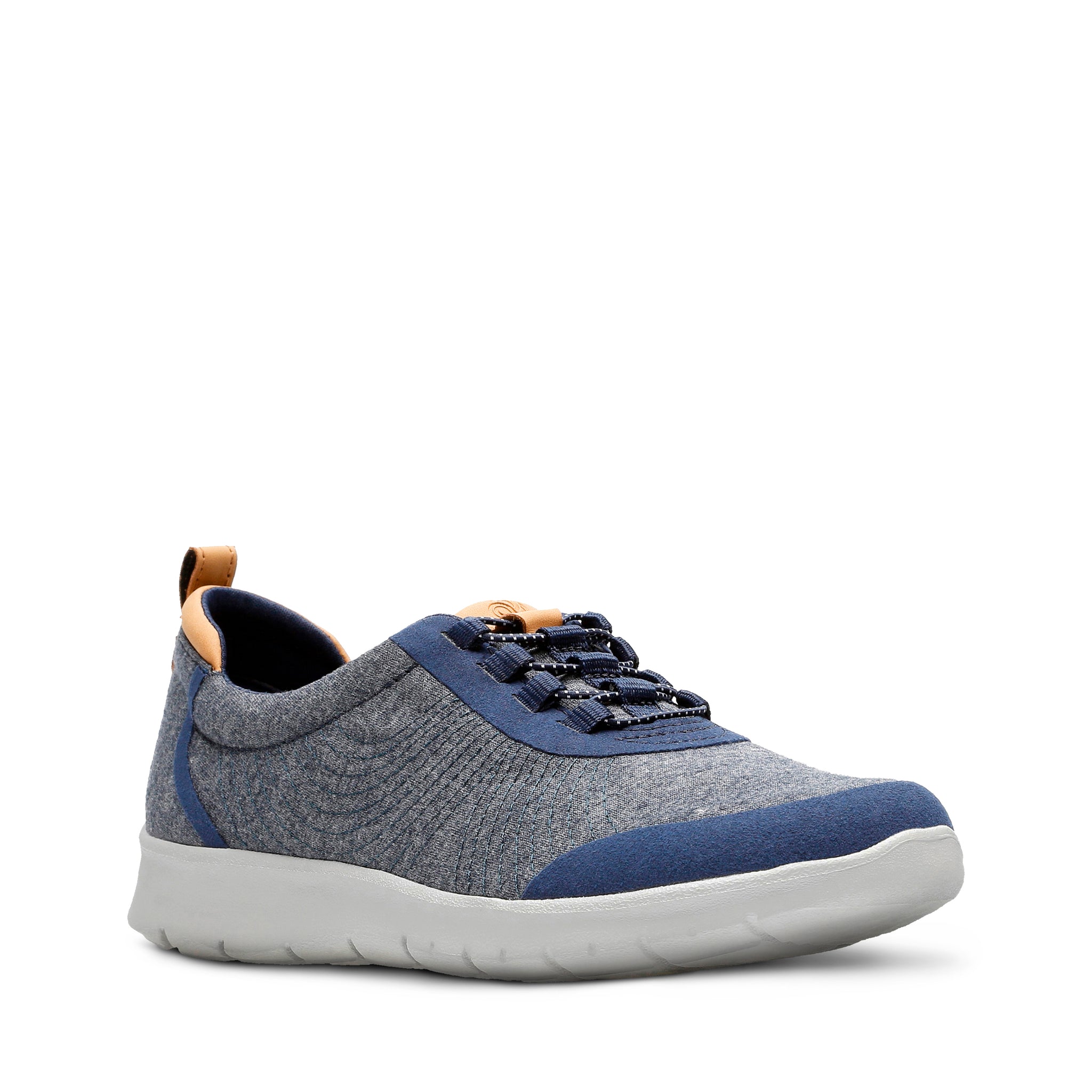 clarks navy blue womens shoes