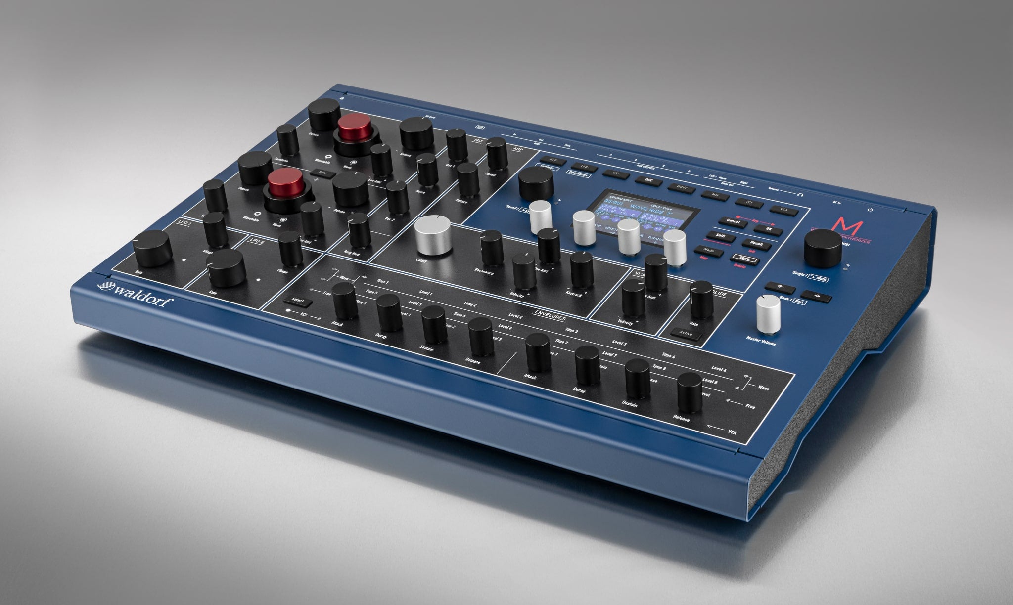 Waldorf M wavetable synthesizer front