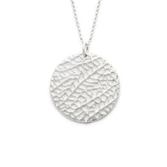 Sea fan sterling silver pendant