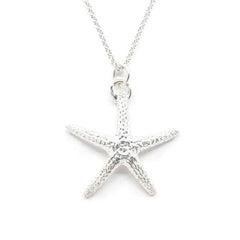 starfish sterling silver pendant