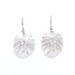 MONSTERA LEAF EARRINGS - SMALL