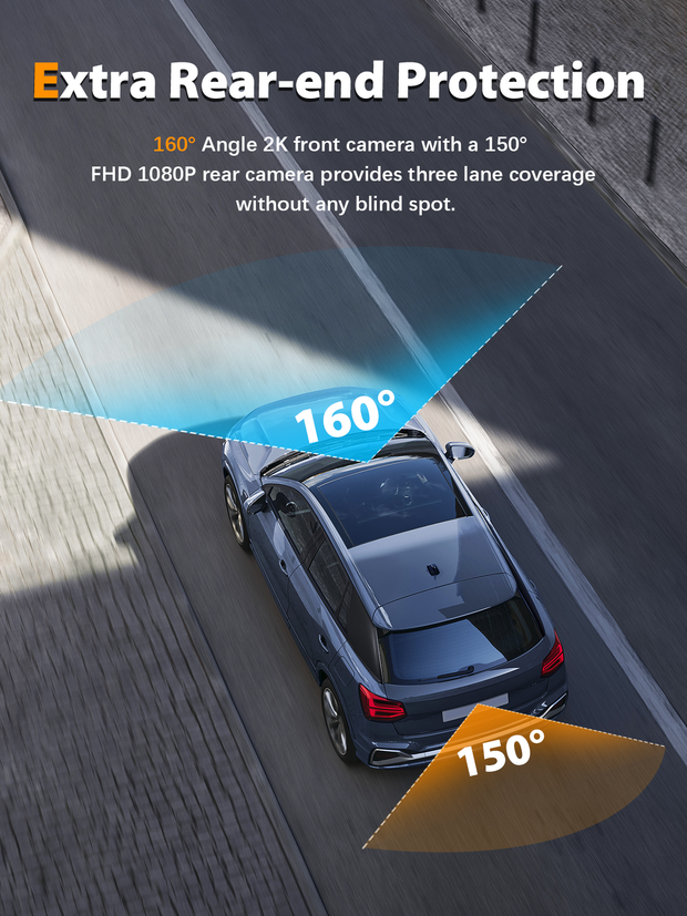 Mount Rotation and Removable Guidance for Arifayz Q3 Dash Cam