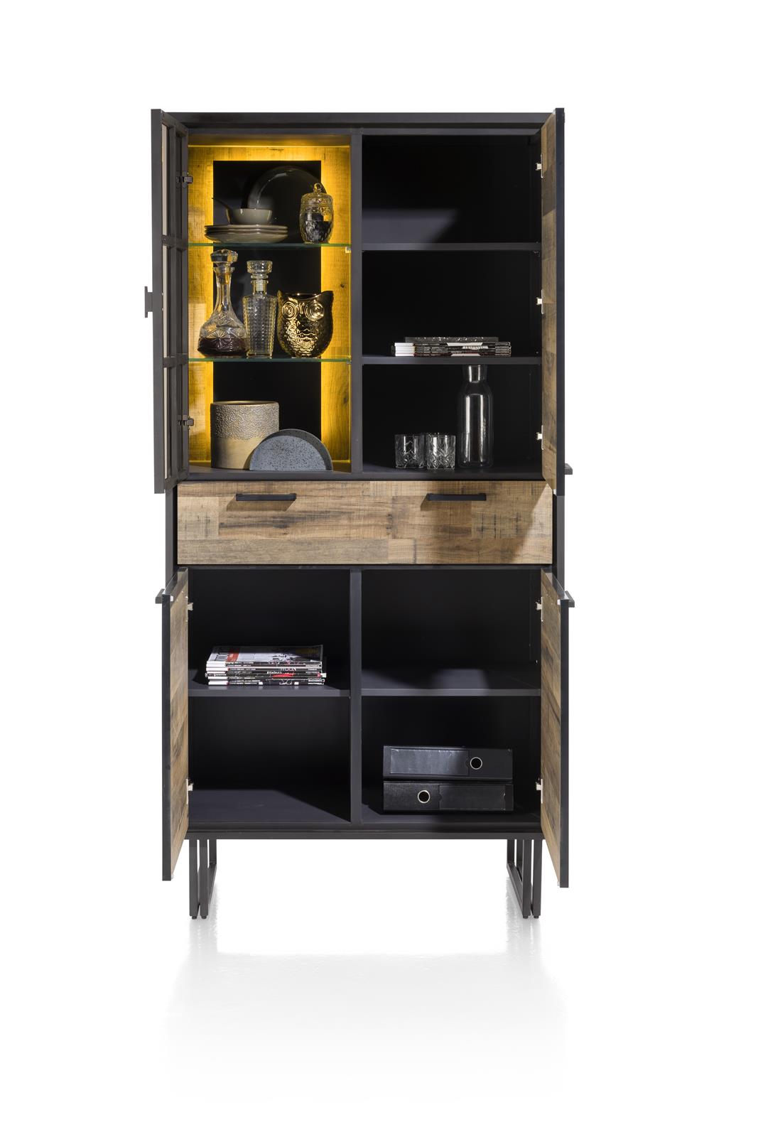 Habufa Avalon Driftwood Display Storage Cabinet