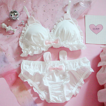 LACE BUNNY EAR BRA CULOTTES UNDERWEAR SET D042022 – Uoobox