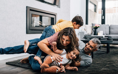 Zoe George and her kids