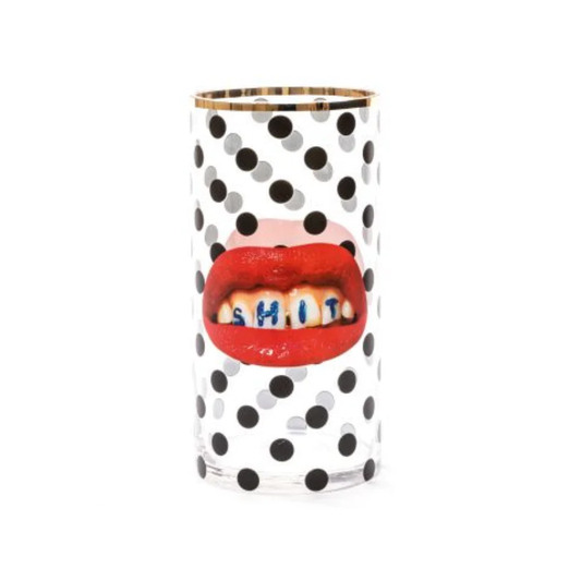 Seletti Lipstick Print Photo Frame - Red