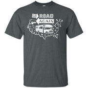 Funny RV T Shirt On The Road Again Travel Camping Trip