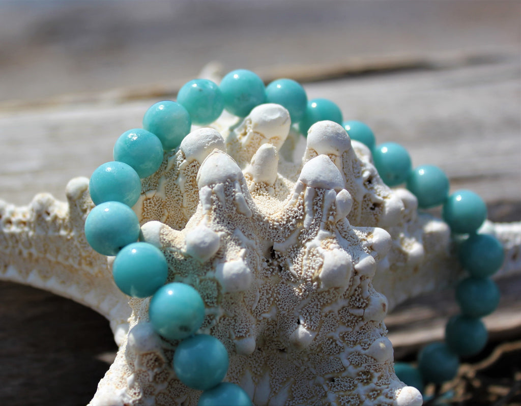 Amazonite Stone Mala Beads