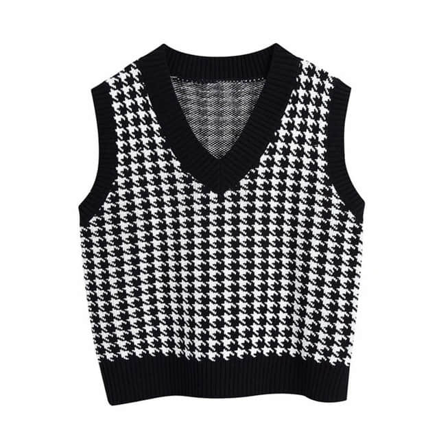 Knit sweater loose sweater vest – IFAUN