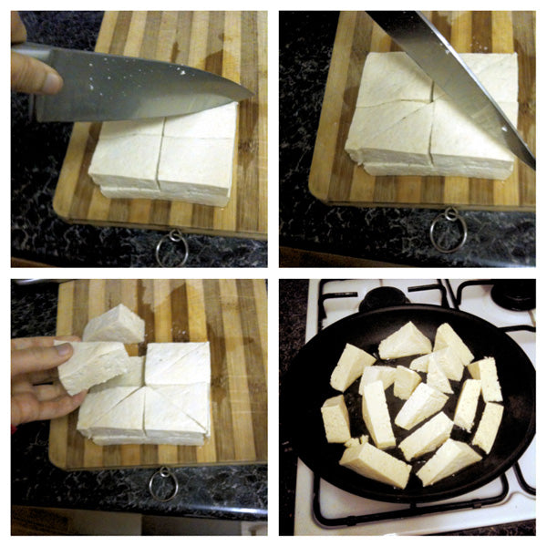 how to cut tofu
