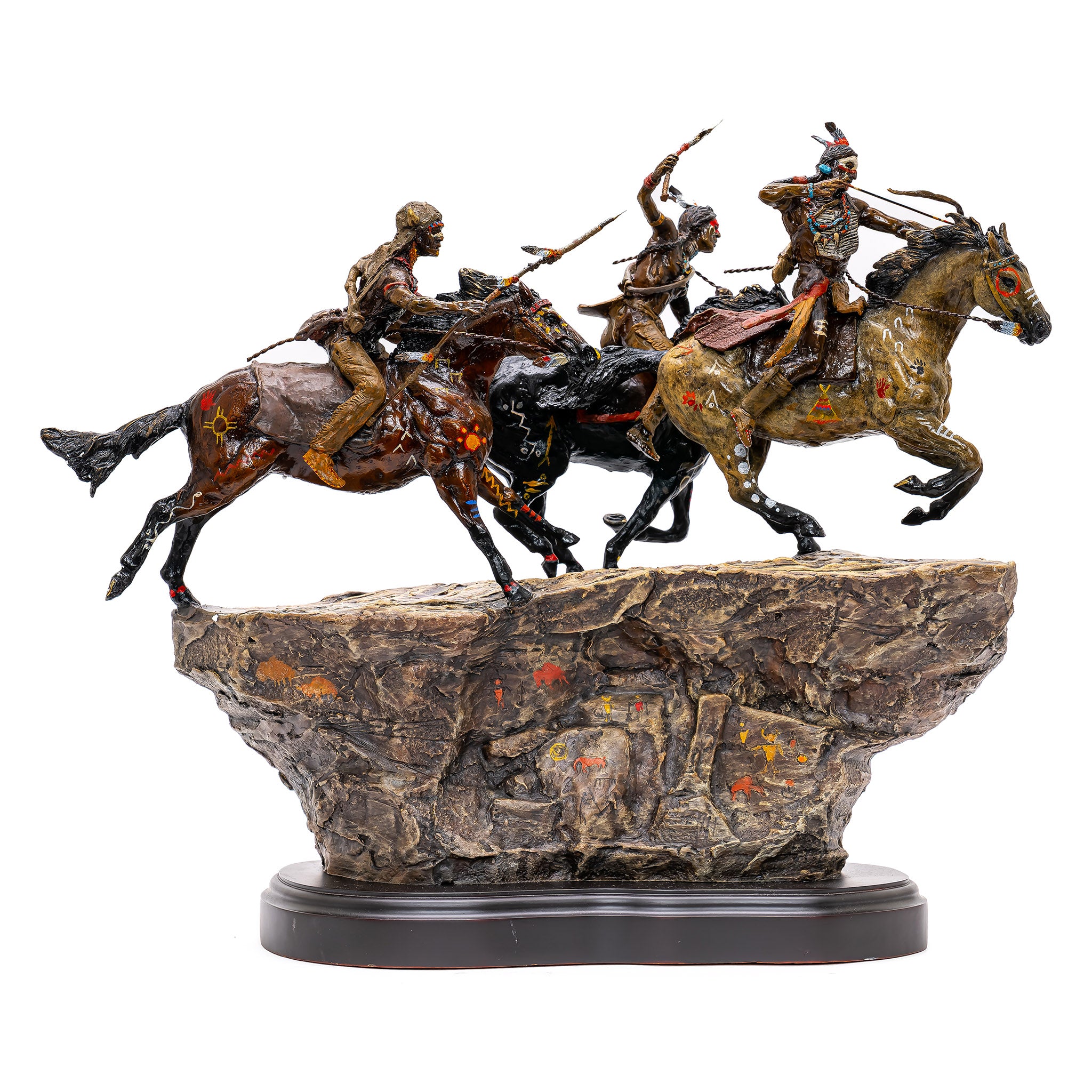 Limited Edition bronze sculpture by Ghiglieri. Signed & Numbered Hot Pursuit