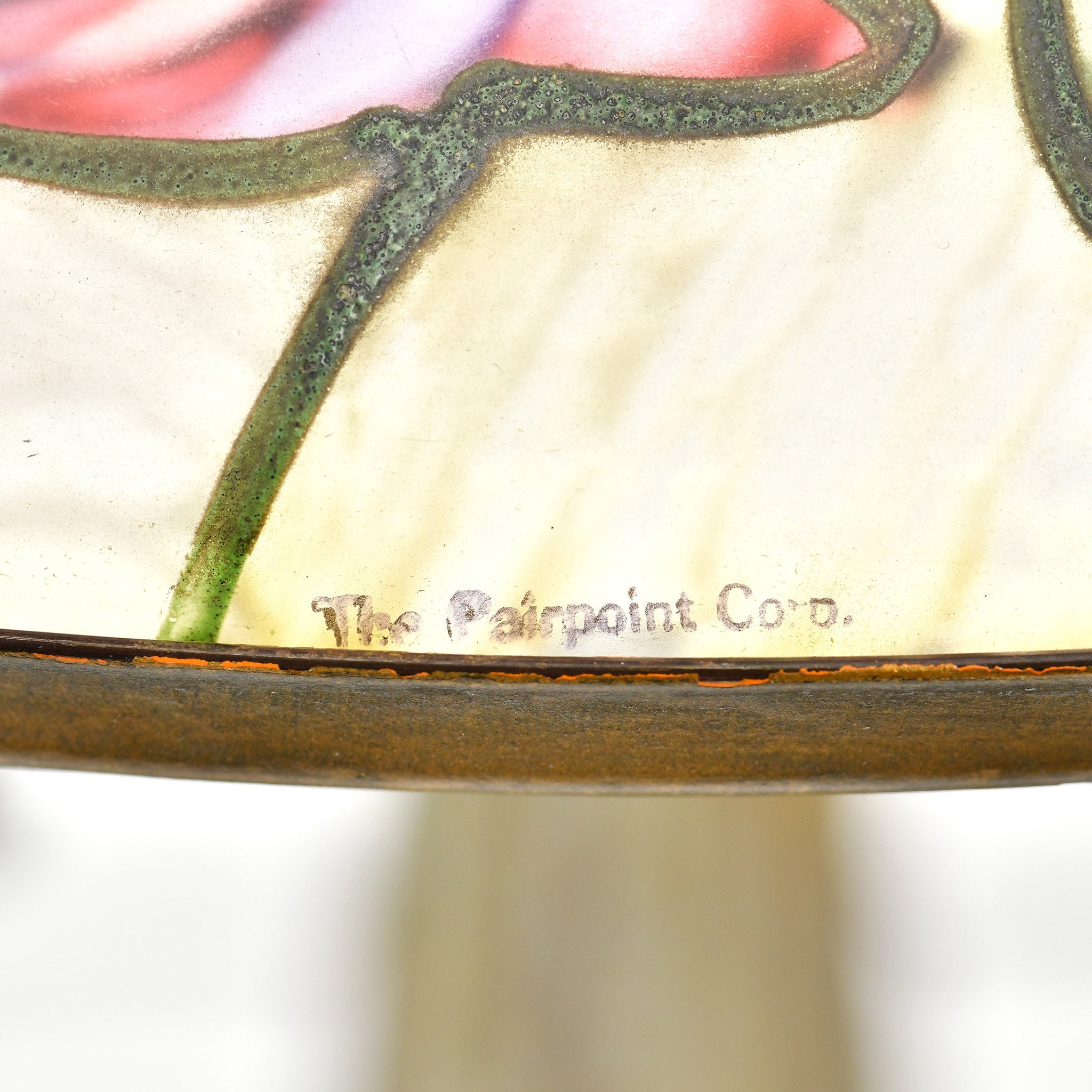 Antique Pairpoint desk lamp, authenticated by the distinctive Pairpoint signature.