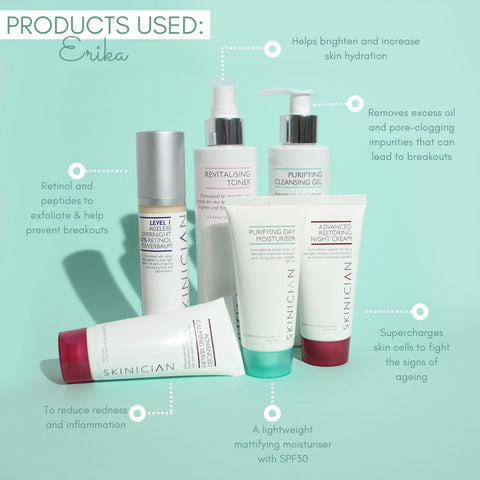 image of products used by Erika