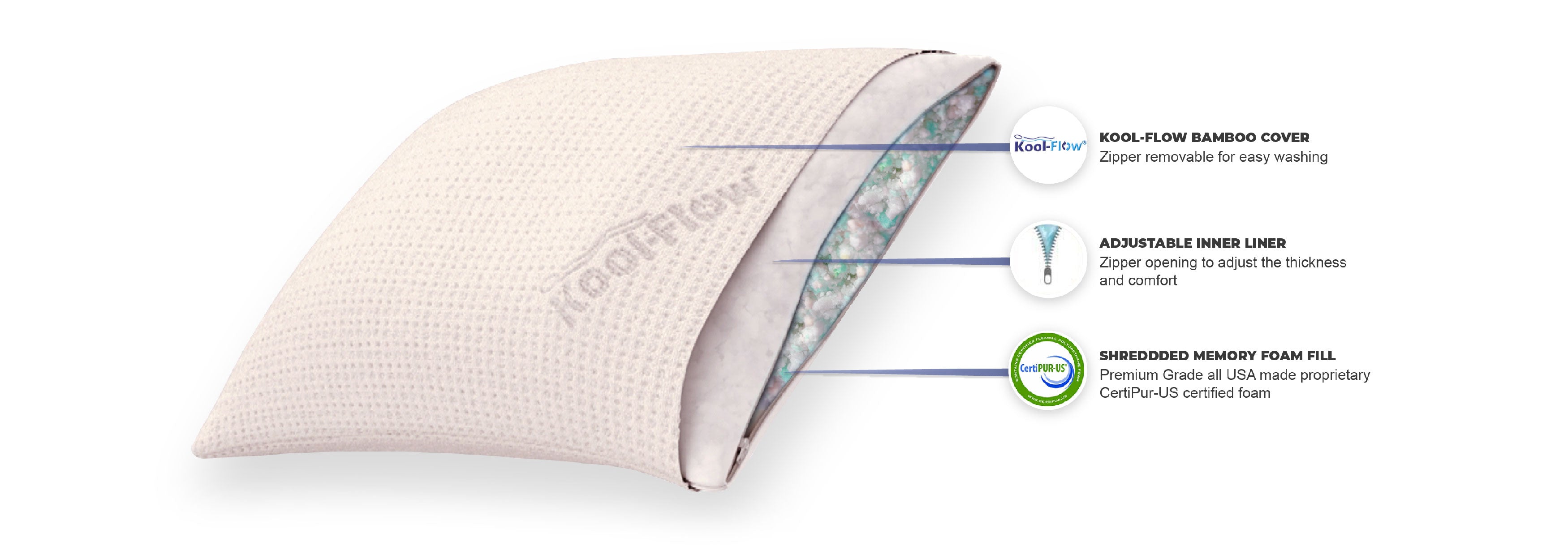 pillow with removable filling