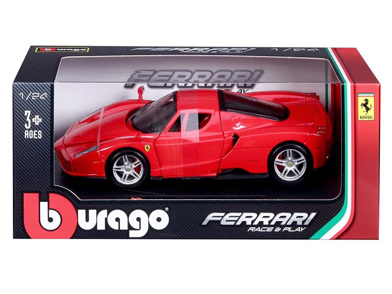 Regelmatig woordenboek afwijzing Ferrari Enzo Red (Race & Play) Diecast 1:24 Scale Models - Bburago 260 –  Karson Diecast