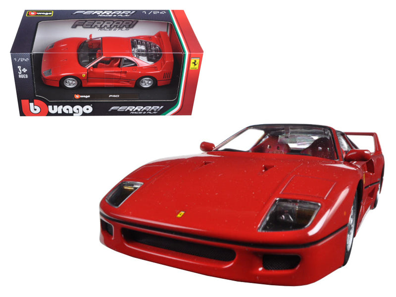 Ferrari F40 Red 124 Diecast Model Car Bburago 26016rd Karson Diecast