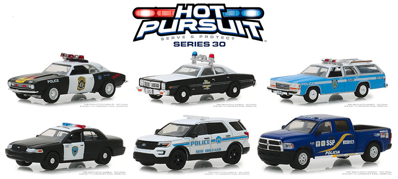 diecast police car with lights