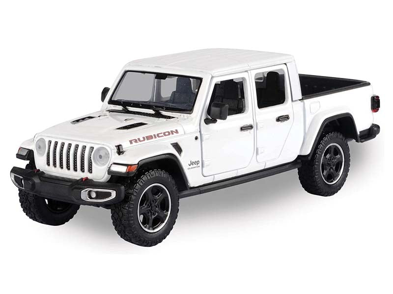 2021 Jeep Gladiator Rubicon - White Closed Top (Timeless Legends) Diecast 1:27 Scale Model - Motormax 79368WH