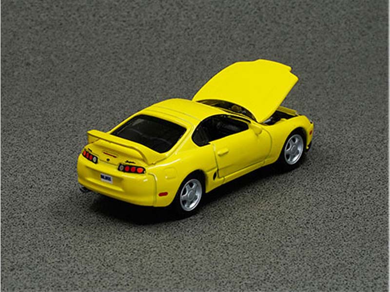 1996 Toyota Supra Yellow - Asia Special Edition Diecast 1:64 Scale Model - Auto World CP8002
