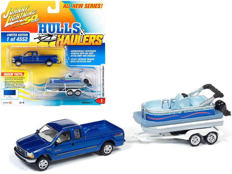 toy pontoon boat with trailer