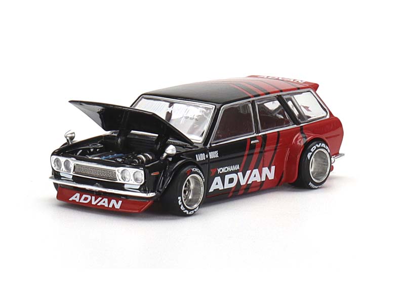 Datsun 510 Wagon ADVAN - Kaido House (Mini GT) Diecast 1:64 Scale