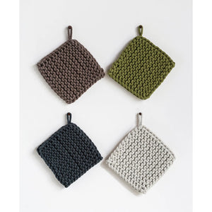 Cotton Crocheted Pot Holder, 4 Colors - Watson's Mercantile