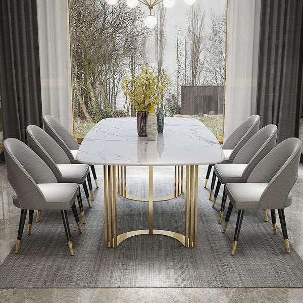 gold dining room table set